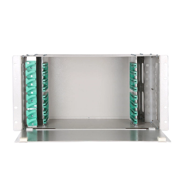 What cable tray should fiber optic cables be run through 